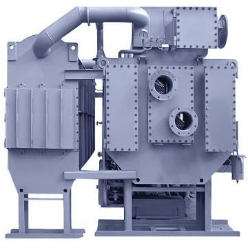 Direct gas-fired absorption chiller