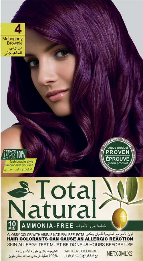 Cobertura cinza antienvelhecimento Creme de cor de cabelo natural