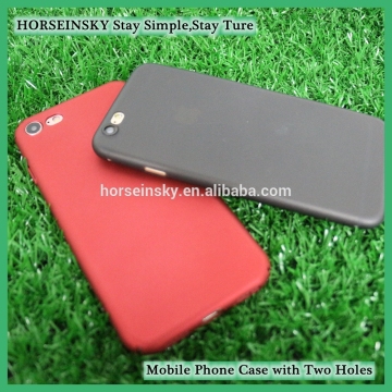 Mobile Phone Case Hard Back Cover with Two holes for Camera Customized PC Case for iPhone 7