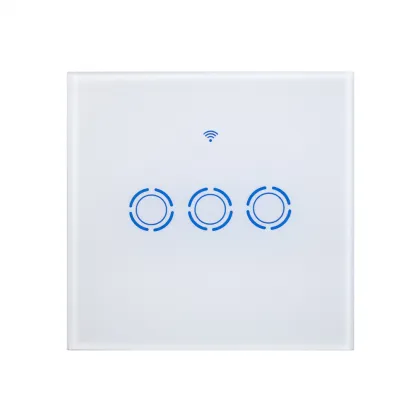 Touch Screen Lighting Smart Home Light Switch Wireless Shutter Switch Wifi Smart Touch Panel Dimmer Light Switch