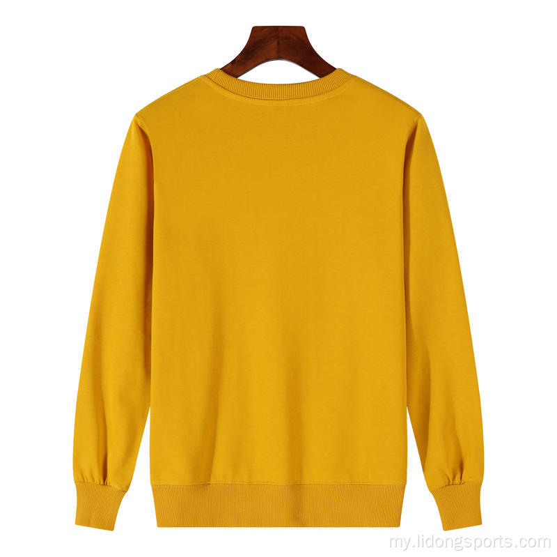 လွင်ပြင်လက်ကားလက်ကား Crewneck unisex pullover ချွေးထွက်ရှပ်အင်္ကျီ