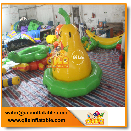commercial grade inflatable water game floating gourd circle climbing game