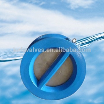 Cast iron dual plate wafer check valve