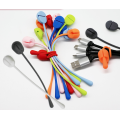 Organizador de corbatas de cable de silicona reutilizables personalizables