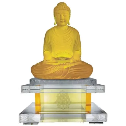 Crystal Tibetan Blue Medicine Buddha Statue Liuli Buddha