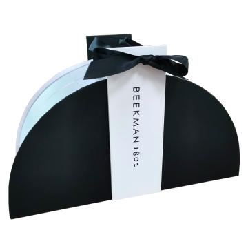 Half round cosmetics paper box gift packaging