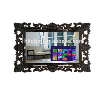 Gaobomei 13.3inch lcd advertising monitor magic mirror with ad management software/wifi