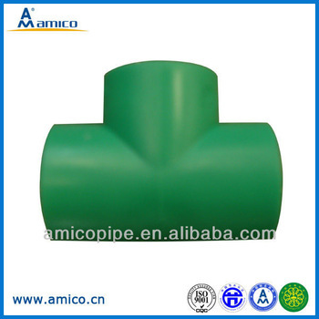 Amico PPR Fitting Tee with White Grey Green Color