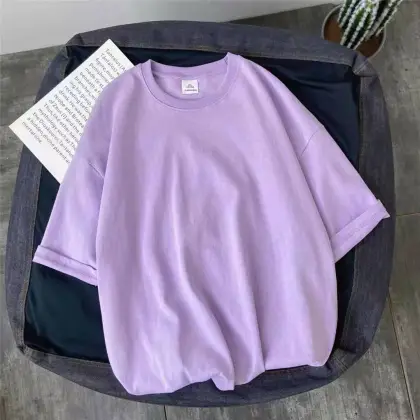 Candy Color Bestie Cotton T-shirt for Group Uniforms