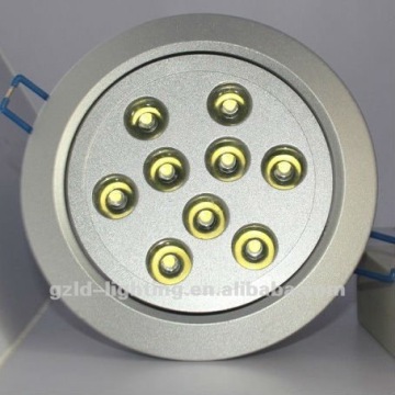 white and warm white 9W led downlight housing