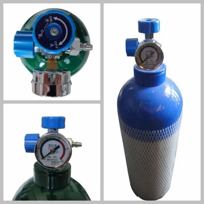 High Pressure Aluminum Small Portable Oxygen Bottle