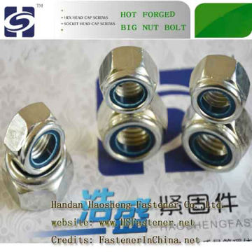 High quality DIN985 stainless steel and carbon steel nylon insert locknut