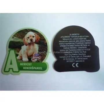 Danone fridge magnet with dog design, letters, fish,dinosaurs,numbers