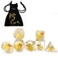 Bescon Oversized YellowDuck RPG Dice Set of 7, Novelty Jumbo Dice Yellow Duck Polyhedral DND Game Dice set