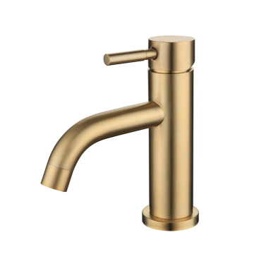Gold Bathroom Basin Faucets: Customizable & Durable Flat Design