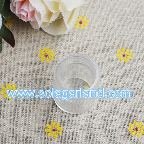 3.2*3.9CM & 3.9&5CM Plastic Cylinder Storage Box Mini Clear Plastic Jewelry Box