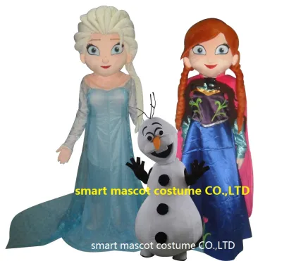 Frozen mascot costume elsa anna mascot costume