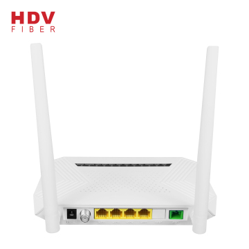 XPON GPON and EPON Family Gateway with 1GE+3FE + CATV + WIFI and 2 Antennas