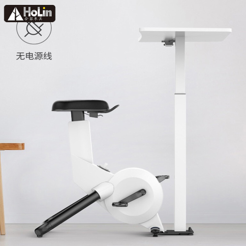 Easy Moving with Table Cycling Bike Height Adjustable Indoor Cycling Bike Office Exercise Bike Supplier