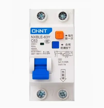 CHNT Leakage Circuit Breaker NXBLE-63Y 63A 40A 32A Small Air Switch with Leakage Protection