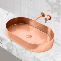 Basino topmount a forma di ovale per bagno elegante