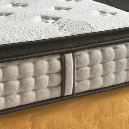 Pocket Spring Smart Mattress Wholesale: Luxury White Fabric for Hotels