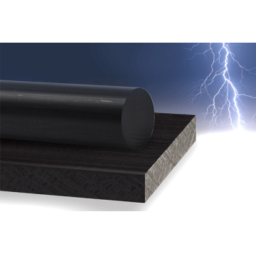 GEHR Plastics POM-ELS Acetal, Electrically Conductive