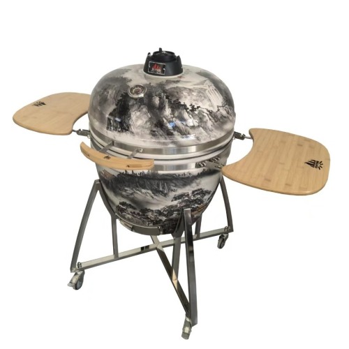 21 inch American outdoor charcoal ceramic barbecue grill