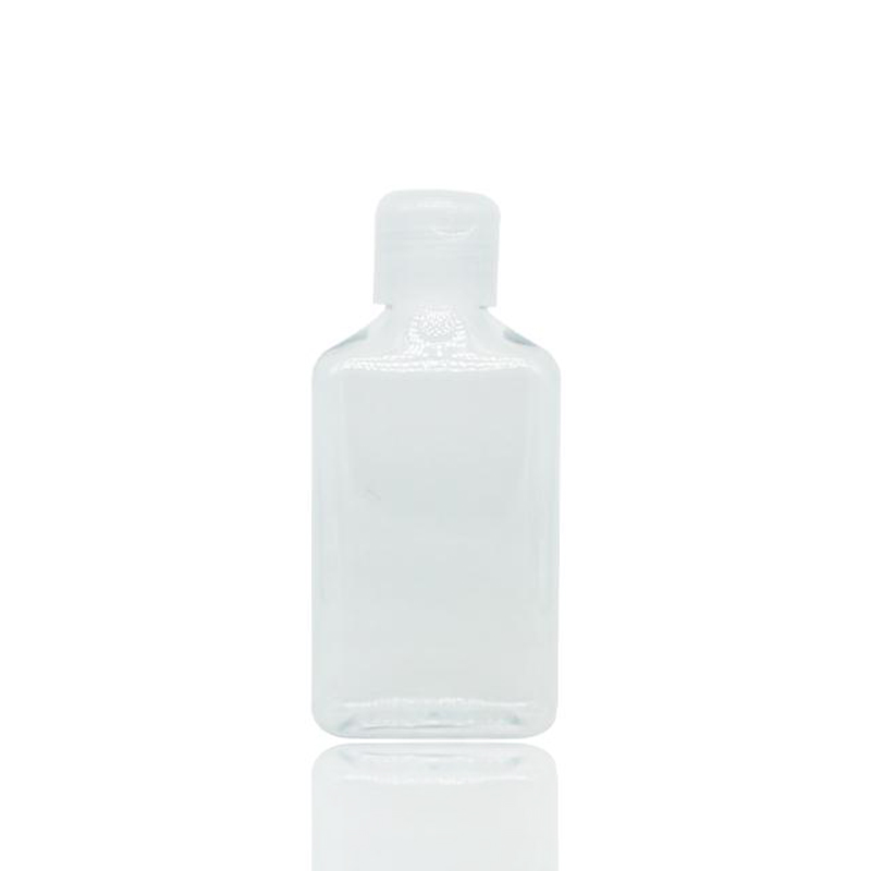 Μπουκάλια Pet επίπεδης ορθογώνιας φιάλης με φιλμ