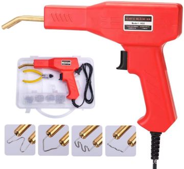 Kit saldatore di plastica con pistola a pinzatrice calda per la riparazione del paraurti per auto