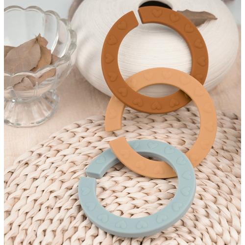 Multi-Textured Soft Round Silicone Teether