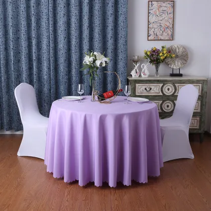Wholesale Plain Polyester 120" Round Sage Elegant Wedding Tablecloth