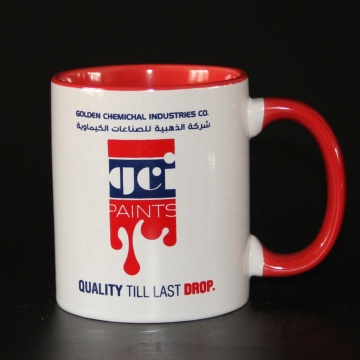 Colorful 11oz Ceramic Coffee Mug with Handle - Sublimation Printing Ready