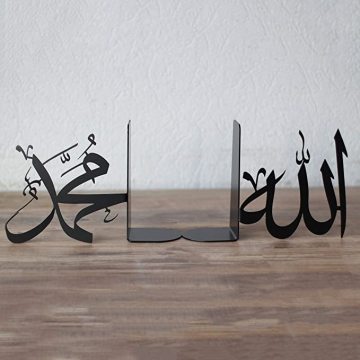 Metal Bookends: A Unique Gift Blend of Black Metal, Islamic Art, and Eid Celebrations
