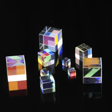 Hot Selling Optical Glass Cube X-Cube Colored Glass Prism