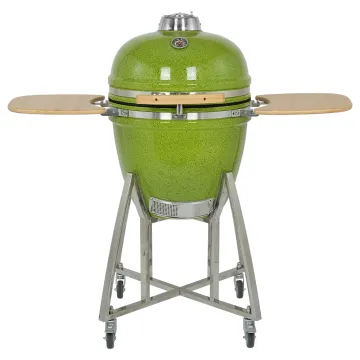 SEB KAMADO 21inch Glossy Green Egg Smoker Barbecue Grill Bbq Outdoor Kitchen Charcoal Kamado Grill