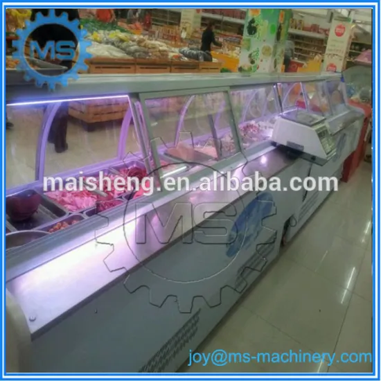 factory supply meat display freezer for supermarkets