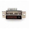 DVI 24 + 1 mannelijke hoek DIP-connector