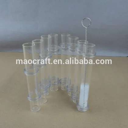 glass tube connected vase