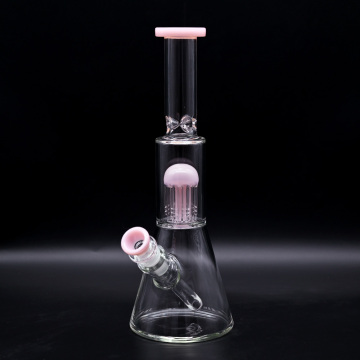 Pink filtered Glass Beaker Bong