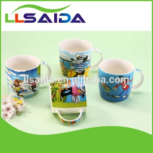 Cheap ceramic mugs for christmas cartoon mug saida cermramic mug