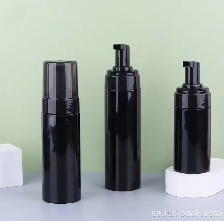 Partihandel PET Black Soap Foam Pump Bottles Cap