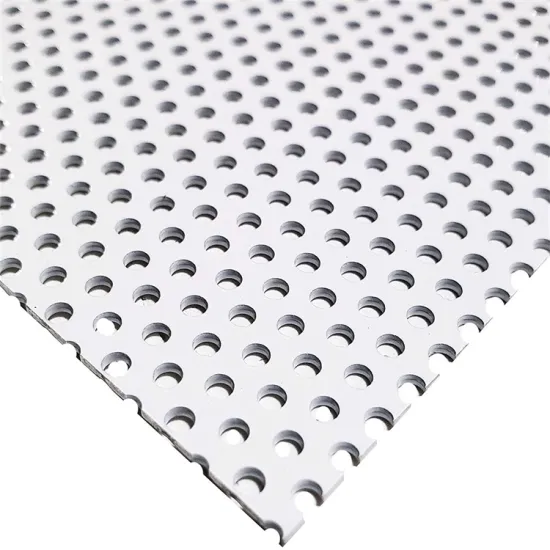 6.35mm Diameter Holes 10 Micron Clear Anodized Aluminum Perforated Plate