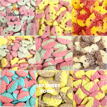 Halloween Ovals Skull Shape Inflatable Marshmallow Gummy Candy Mix