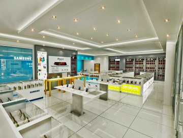 latest modern names mobile shop interior design