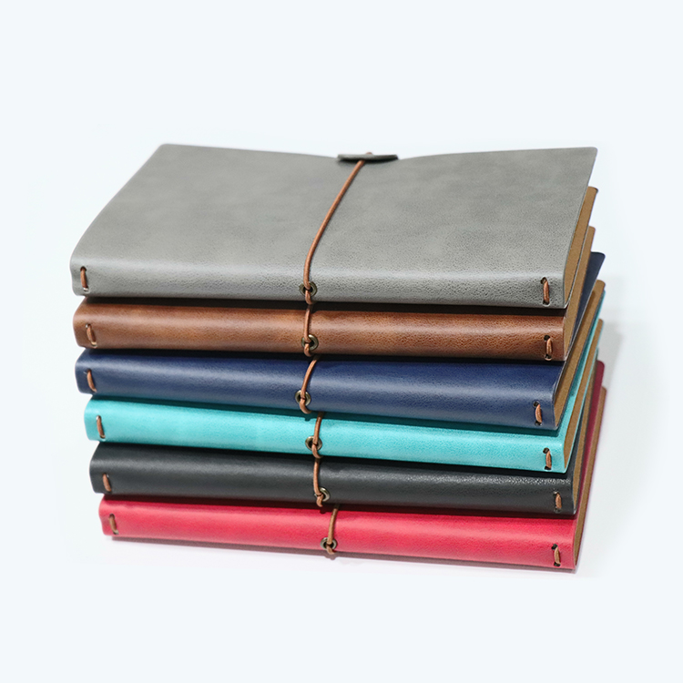 Hot Sale Planner A5 Soft Cover Leather Cover Notebook Journal Daily Yearly and Month Planner in Stock