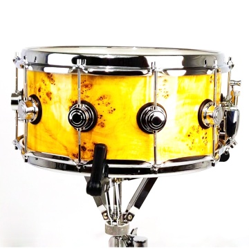 मेपल स्नेयर ड्रम 14 "x6.5" स्टूडियो रिकॉर्डिंग लाह पेंटिंग के लिए क्रोम हार्डवेयर के साथ