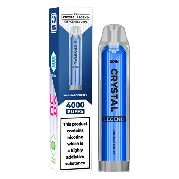 Crystal Legend 4000 Puff wegwerp ve -ouidavape Fabrikant fan Sina