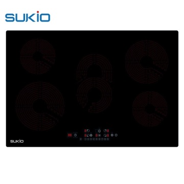 CE CB Certified Infrared Hob: 5 Burners Induction Stove with Infrared Ceramic Cooker