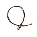 M8 Panel de brida femenina conector instalado 3 pin